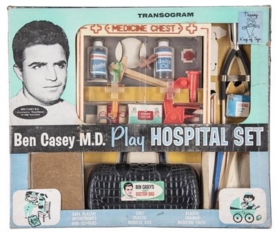 Circa 1960 Transogram Ben Casey M.D. Play Hospital Set with Original Box
